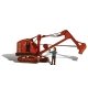 Backhoe & 2 Figures - Assembled, HO, Woodland Scenics 5566