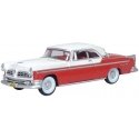 1955 Chrysler New Yorker Deluxe St. Regis - Assembled -- Tango Red, Platinum, HO, Oxford Diecast 87CNY55001