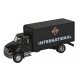 International(R) 4900 Single-Axle Box Van - Assembled -- International (black), HO, Walthers SceneMaster 11292