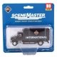 International(R) 4900 Single-Axle Box Van - Assembled -- International (black), HO, Walthers SceneMaster 11292