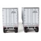 40′ Trailmobile Trailer 2-Pack - Assembled -- Milwaukee Road (white, red Logo), HO, Walthers SceneMaster 2513