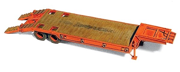1950s 2-Axle Lowboy Trailer - Kit, HO, GHQ 62002