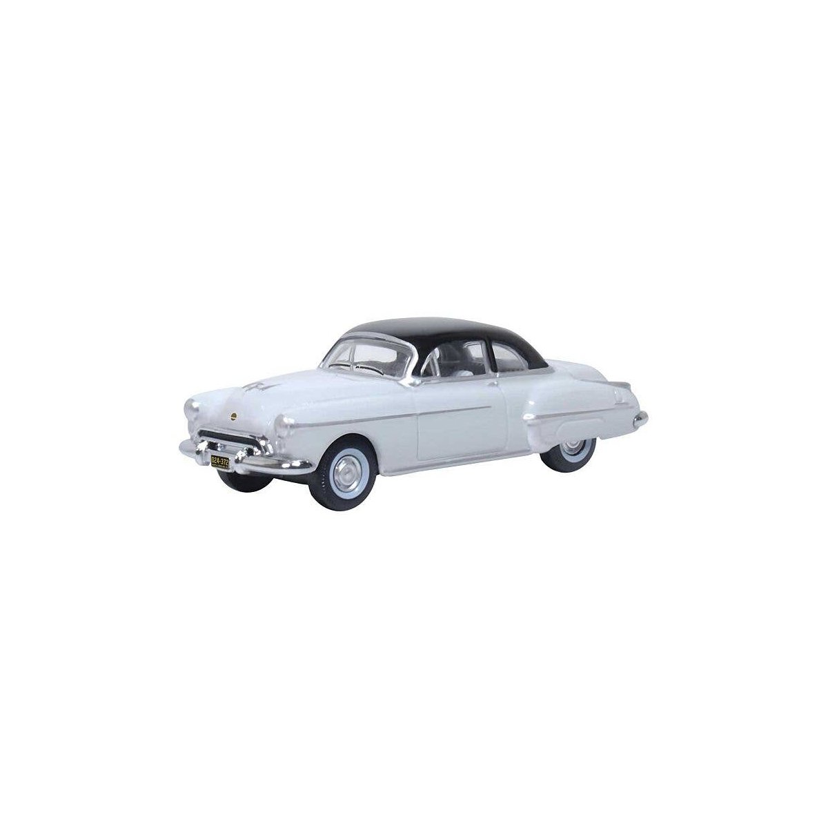 1950 Oldsmobile Rocket 88 - Assembled -- Marol Gray, Black, HO, Oxford Diecast 87OR50005