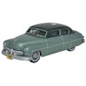 1949 Mercury Eight Coupe - Assembled -- Adelia Green, Mogul Green, HO, Oxford Diecast 87ME49001