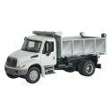 International(R) 4300 Single-Axle Dump Truck - Assembled -- White with Utility Company deca, HO, Walthers SceneMaster 11637