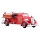 AutoScenes(R) - Assembled -- 1950s Fire Truck (red), HO, Woodland Scenics 5567