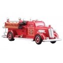 AutoScenes(R) - Assembled -- 1950s Fire Truck (red), HO, Woodland Scenics 5567