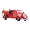 AutoScenes(R) - Assembled -- 1950s Fire Truck (red), HO, Woodland Scenics 5567