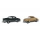 AutoScenes(R) - Assembled -- Cruisin′ Coupes pkg(2), HO, Woodland Scenics 5536