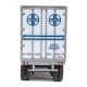 40′ Trailmobile Trailer 2-Pack - Assembled -- Santa Fe (white, blue), HO, Walthers SceneMaster 2501