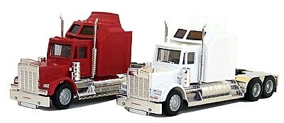 American Trucks Kenworkth W-900 3-Axle Conventional Tractor -- With 60′ Aerodyne Sleeper & Extended, HO, Herpa Models 35235