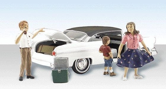 AutoScenes(TM) -- Pit Stop, N, Woodland Scenics 5342