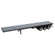 Semi Trailer (No Tractor) -- 3-Axle 48′ Flatbed, HO, Herpa Models 5318