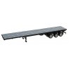Semi Trailer (No Tractor) -- 3-Axle 48′ Flatbed, HO, Herpa Models 5318