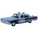 1960 Ford Fairlane 500 Town Sedan - Assembled -- Massachusetts State Police Radar Car (black,, HO, Oxford Diecast 87FF60002