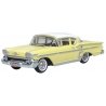 1958 Chevrolet Impala Sport Coupe - Assembled -- Colonial Cream, Snowcrest White, HO, Oxford Diecast 87CIS58002