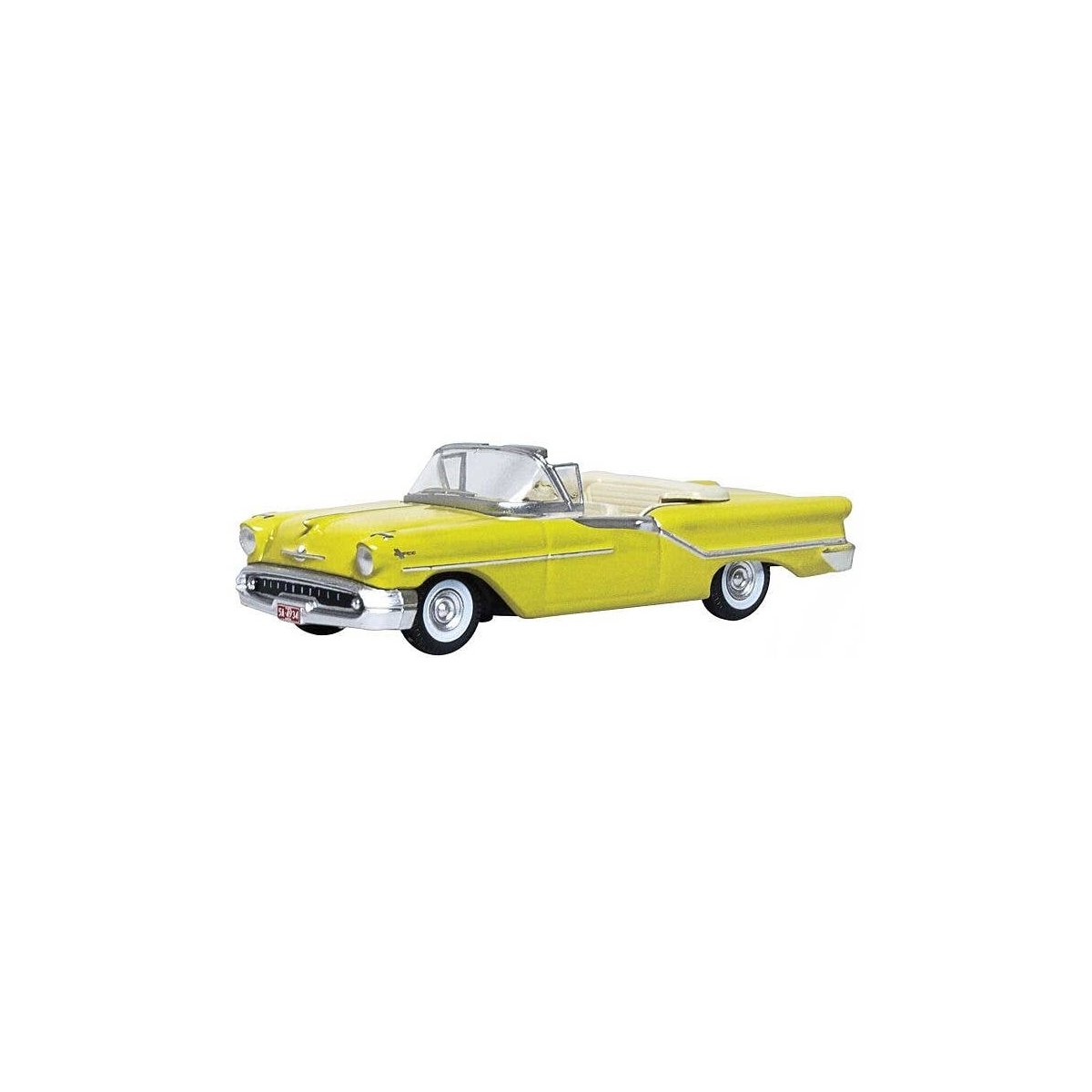 1957 Oldsmobile 88 Convertible - Assembled -- Coronado Yellow, HO, Oxford Diecast 87OC57001