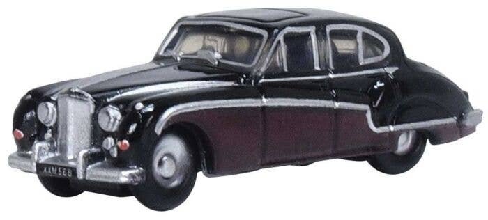 1959 - 1961 Jaguar MkVIII-IX - Assembled -- Black, Imperial Maroon, N, Oxford Diecast NJAG9004