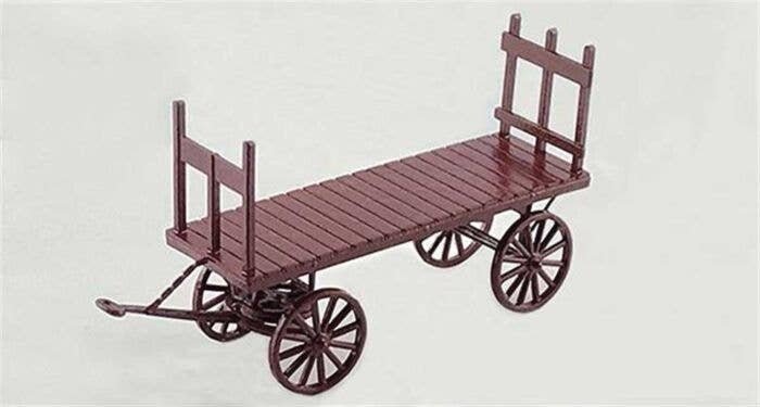 Wood Baggage Wagon - Kit -- pkg(2), HO, Tichy Train Group 8317