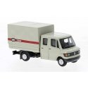 1988 Mercedes-Benz L207 Doka Low-Side Delivery Truck with Cover - Assembled -- German Federa, HO, Brekina Automodelle 36953