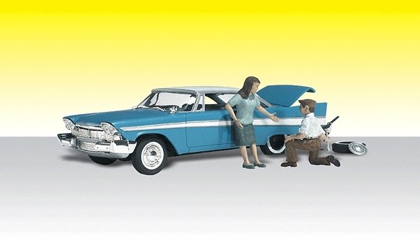 AutoScenes(TM) -- Felix Fix-a-Flat, N, Woodland Scenics 5323
