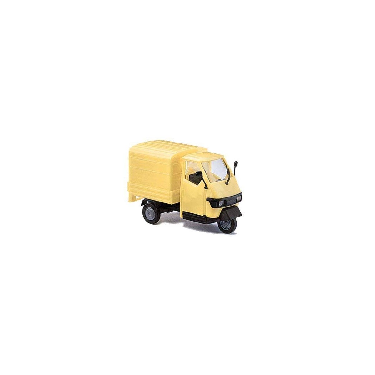 Piaggio Ape 50 Pickup Truck with Cover - Kit -- Various Colors, HO, Busch Gmbh & Co Kg 60206