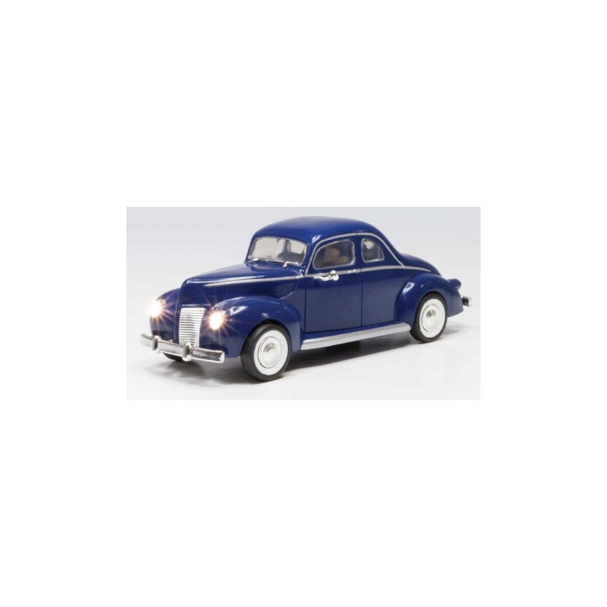 Blue Coupe - Just Plug(R) Lighted Vehicle -- Blue, O, Woodland Scenics 5978