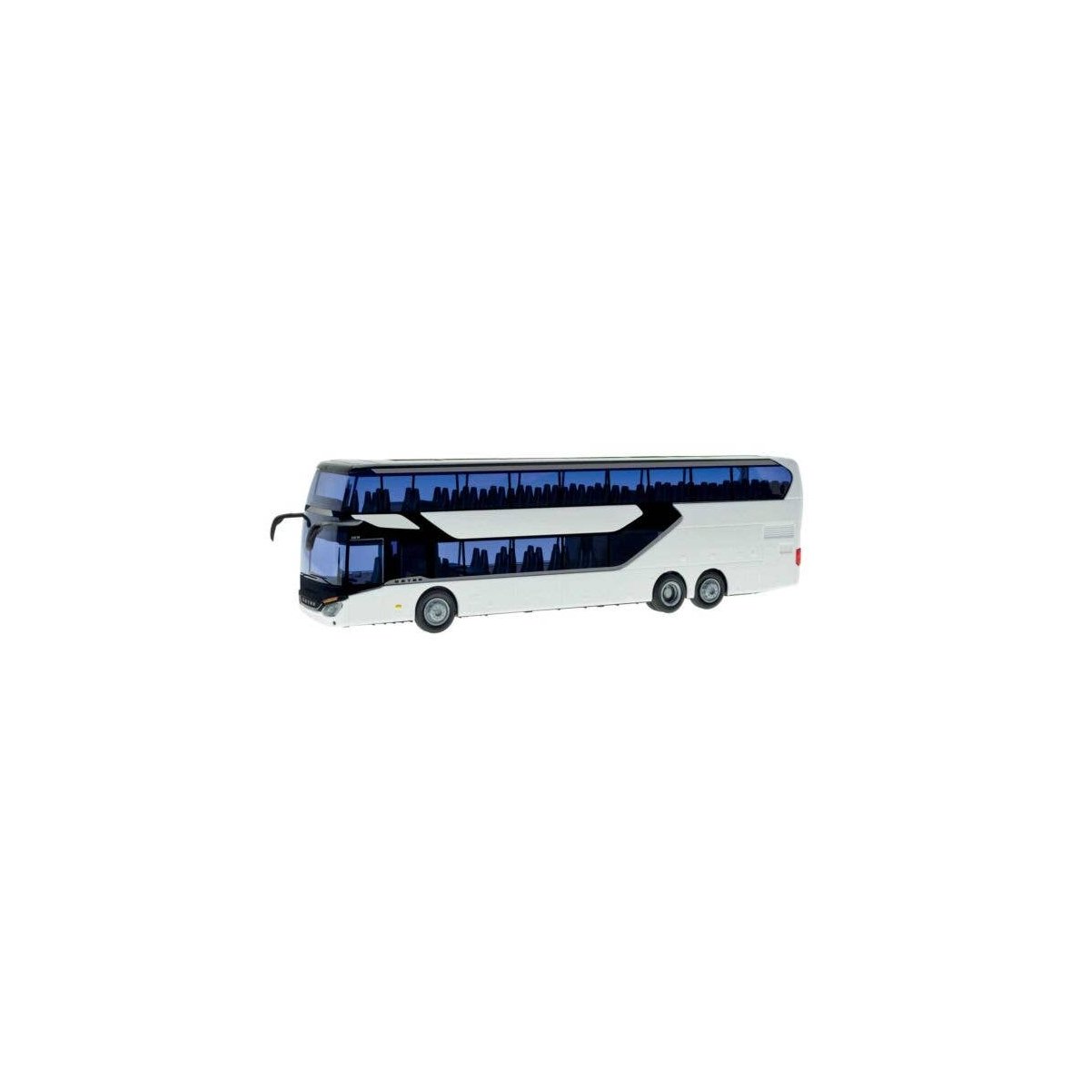 Setra S 531 DT Double-Deck Bus - Kit -- White, Black, HO, Kibri 11233