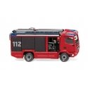 MAN TGM Euro 6 Rosenbauer AT Fire Truck - Assembled -- Fire Department (red, black, German Lettering), HO, Wiking 61299