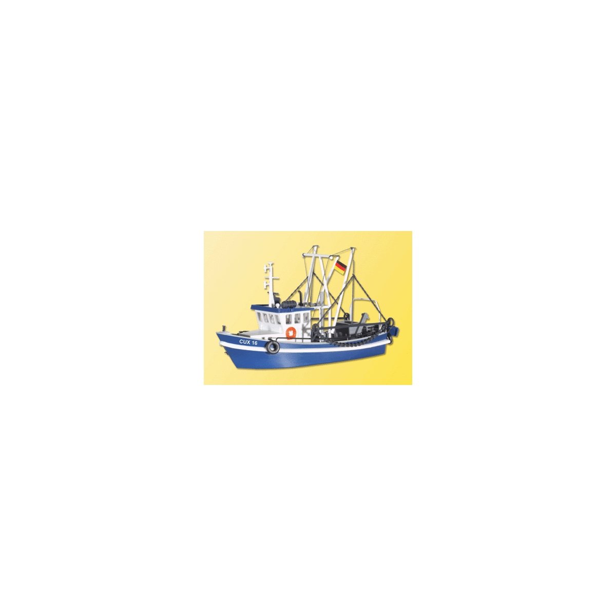 Shrimp Boat - Kit -- CUX 16 (blue, white), HO, Kibri 39161