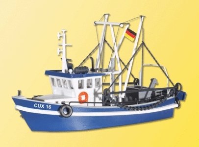 Shrimp Boat - Kit -- CUX 16 (blue, white), HO, Kibri 39161