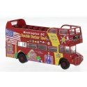 1965 AEC Routemaster Double-Deck Bus - Assembled -- Washington DC City Tour (red, multicolor, HO, Brekina Automodelle 61115