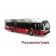 Nova Bus LFSe Electric Transit Bus - Assembled -- San Francisco MUNI (white, red), HO, Iconic Replicas 870503