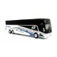 VanHool TX-45 Motorcoach Bus - Assembled -- Venture Tours (black, white, blue), HO, Iconic Replicas 870463