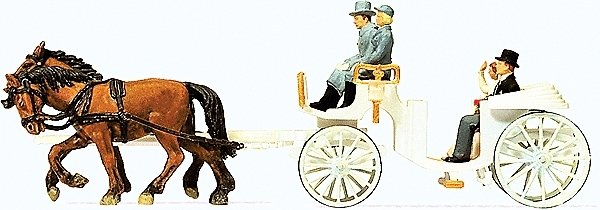 Open Wedding Coach, HO, Preiser Kg 30496