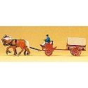 Emergency - Horse-Drawn Fire Equipment -- Coal Tender, HO, Preiser Kg 30429