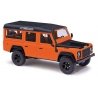 1983 Land Rover Defender SUV - Assembled -- Last Edition (orange, black), HO, Busch Gmbh & Co Kg 50330