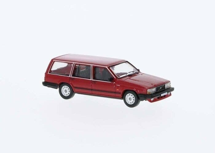 1985 Volvo 740 Station Wagon - Assembled -- Metallic Red, HO, Brekina Automodelle PCX870666