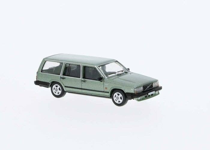 1985 Volvo 740 Station Wagon - Assembled -- Metallic Green, HO, Brekina Automodelle PCX870667