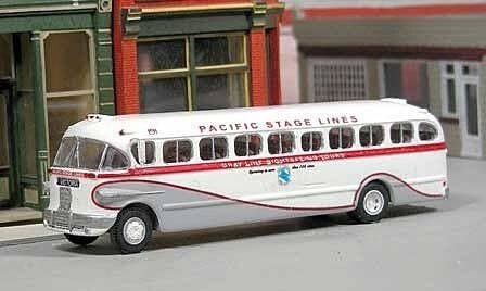 1946-1947 ACF-Brill IC-41 Bus - Resin Kit -- Undecorated, HO, SYLVAN SCALE MODELS SW003
