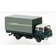1960 Bedford Low-Side Truck with Canvas Cover - Assembled -- Robotron (gray, blue, white, Du, HO, Brekina Automodelle 35906