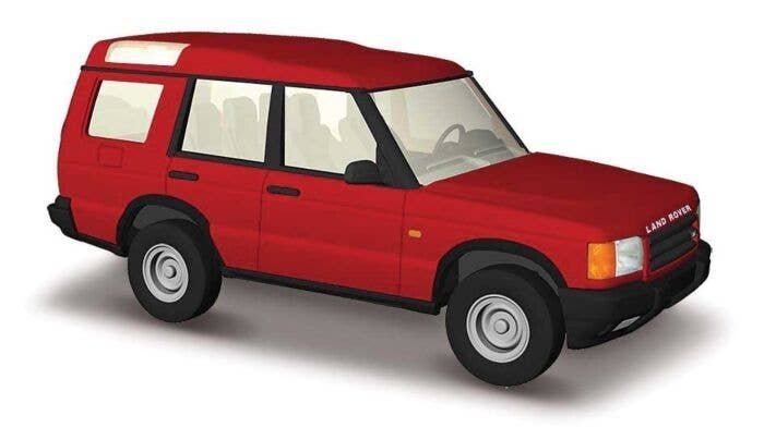 1998-2004 Land Rover Discovery - Assembled -- Red, HO, Busch Gmbh & Co Kg 51900
