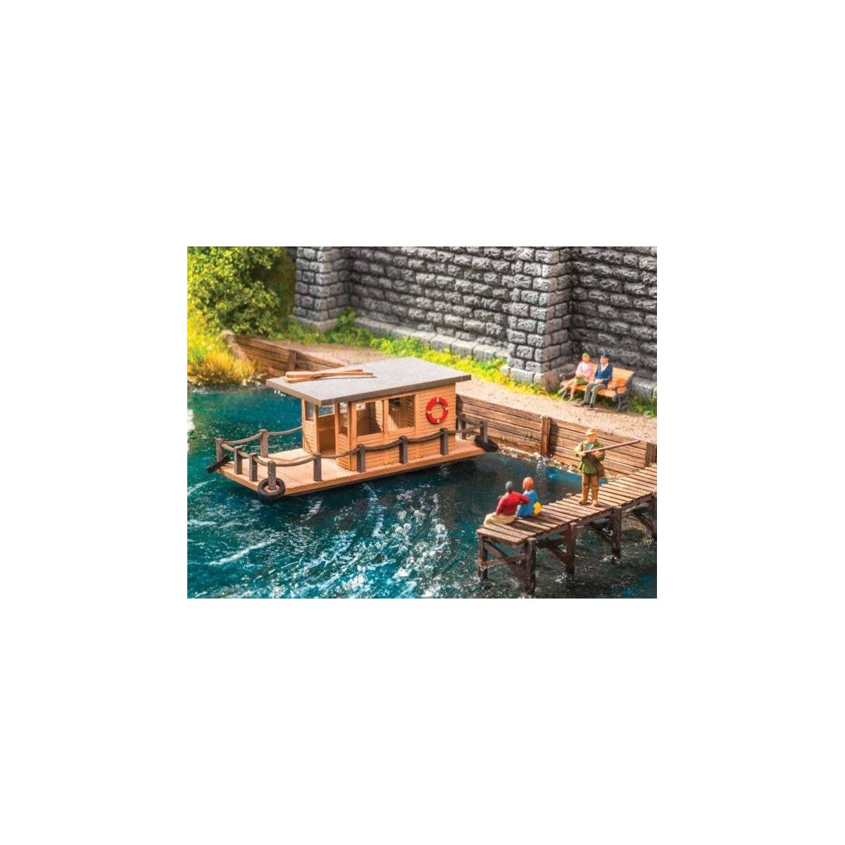 Laser-Cut Kit - Laser-Cut Minis -- Houseboat, HO, Noch Gmbh & Co 14224