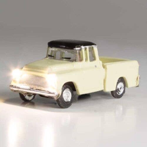 Just Plug(R) Lighted Vehicle -- Work Truck (Light Yellow), N, Woodland Scenics 5617