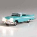 Fancy Fins - Just Plug(R) Lighted Vehicle -- Turquoise, White, N, Woodland Scenics 5620