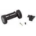 Front Axle Steering Mechanism w/Wheels - Assembled - Car System -- Fits Trucks & Buses (Less Magnet, HO, Faller Gmbh 163002