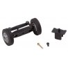 Front Axle Steering Mechanism w/Wheels - Assembled - Car System -- Fits Trucks & Buses (Less Magnet, HO, Faller Gmbh 163002
