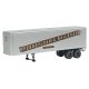 35′ Fluted-Side Trailer 2-Pack - Assembled -- Pennsylvania Railroad (silver, Tuscan), HO, Walthers SceneMaster 2405