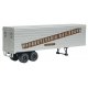 35′ Fluted-Side Trailer 2-Pack - Assembled -- Pennsylvania Railroad (silver, Tuscan), HO, Walthers SceneMaster 2405