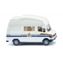 1982-1988 Mercedes-Benz 207 D Camper Van - Assembled -- James Cook (white, gold, blue), HO, Wiking 26702